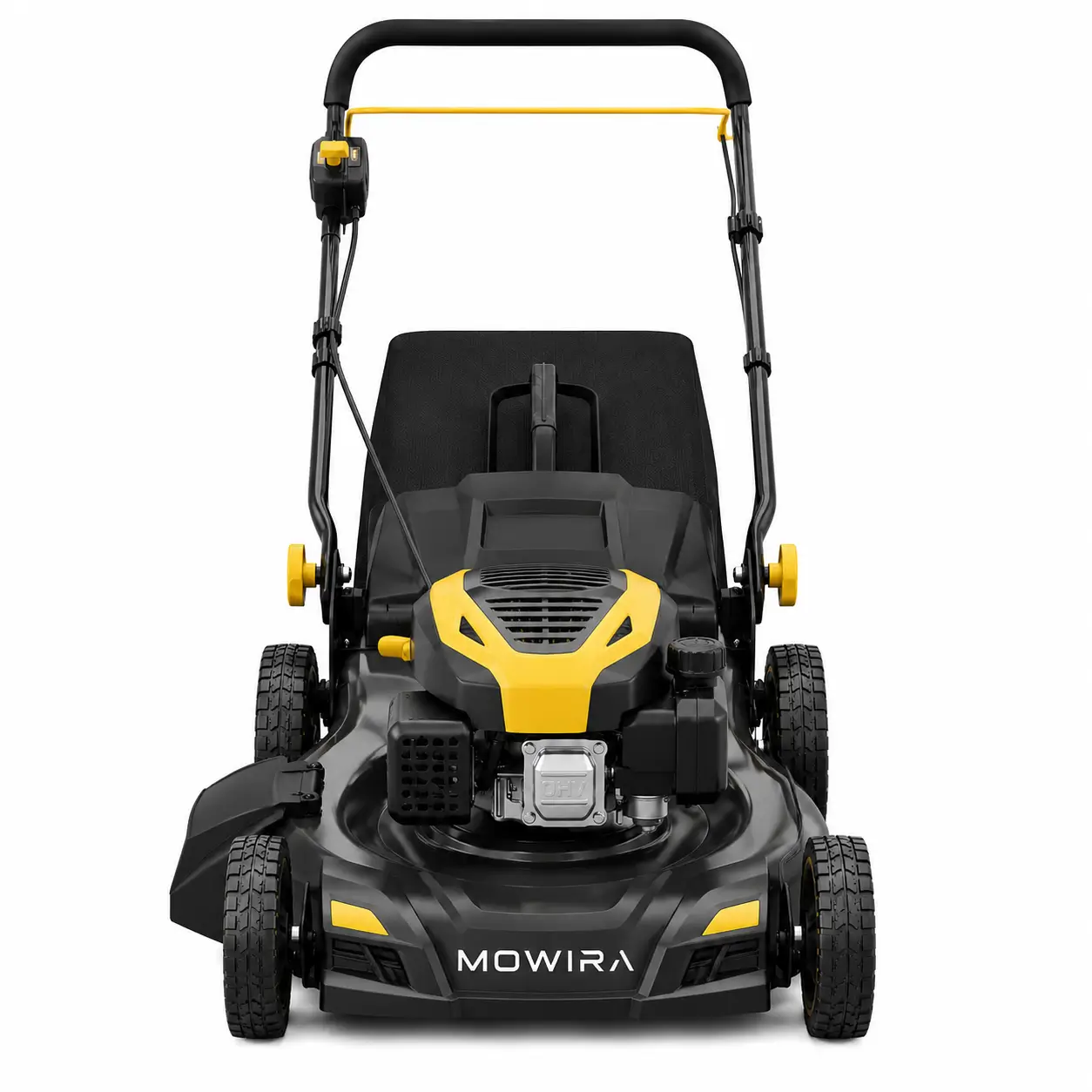 mowira push lawn mower with rear grass bag Mowira Push Lawn Mower with Rear Grass Bag - Image 1