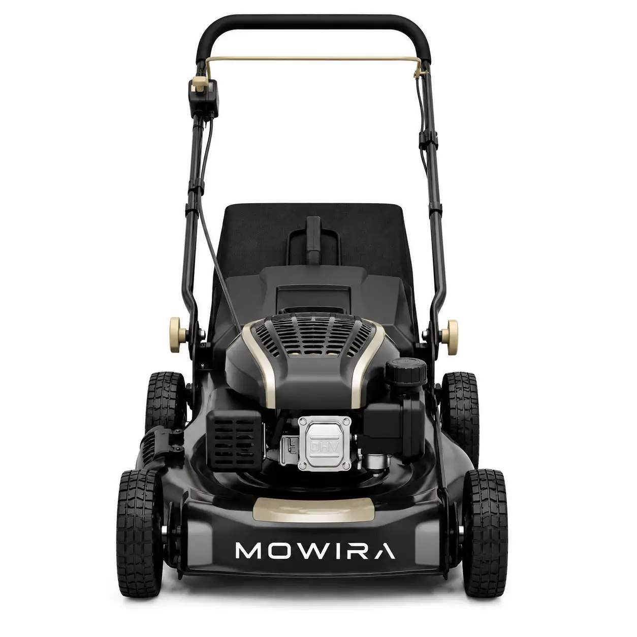mowira walk behind lawn mower with grass catcher Mowira Walk-Behind Lawn Mower with Grass Catcher - Image 1